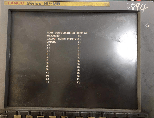 【报警】FANUC 系统无法正常开机卡在“SLOT CONFIGURATION DISPLAY”画面